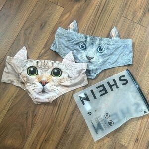 SHEIN Novelty, cat panties size medium NWT